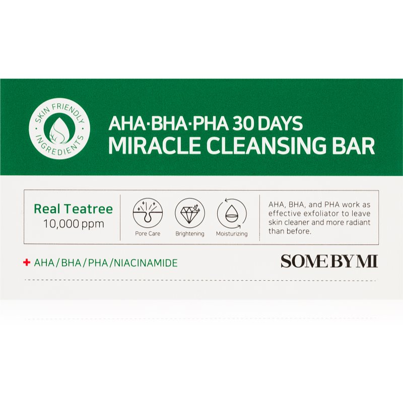 Some By Mi AHA∙BHA∙PHA 30 Days Miracle hidratáló tisztító szappan zsíros és problémás bőrre 106 g-Ár