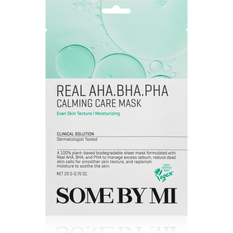 Some By Mi Clinical Solution AHA∙BHA∙PHA Calming Care Mask nyugtató hatású gézmaszk a problémás bőrre 20 g-Ár