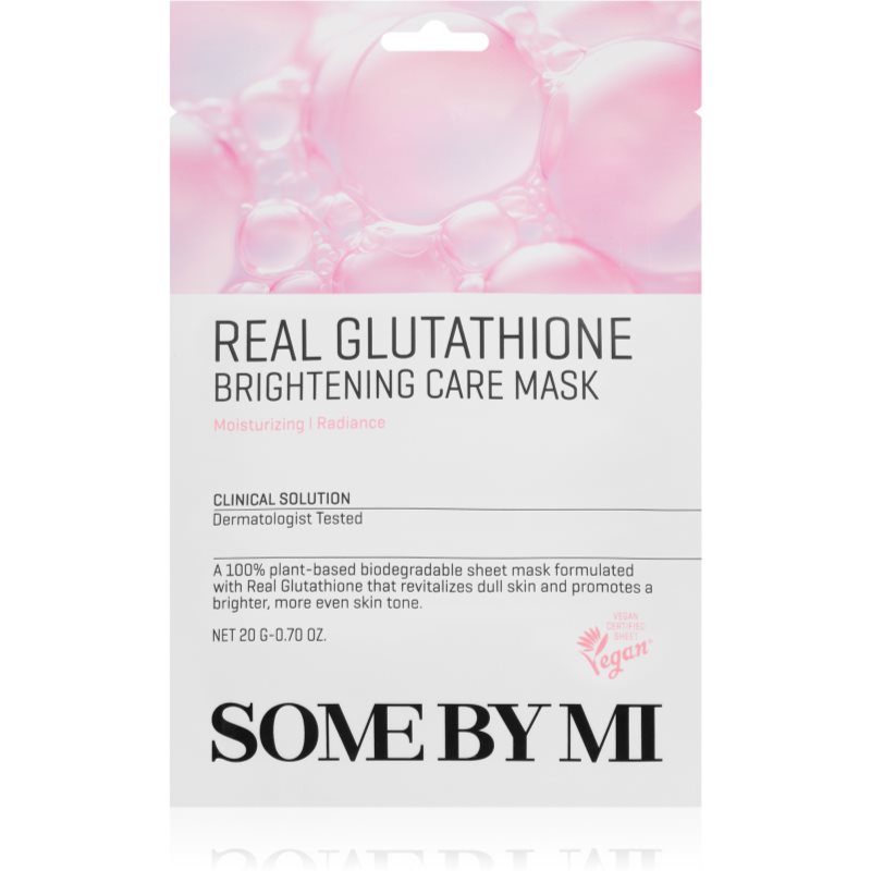 Some By Mi Clinical Solution Glutathione Brightening Care Mask fehérítő gézmaszk egységesíti a bőrszín tónusait 20 g-Ár