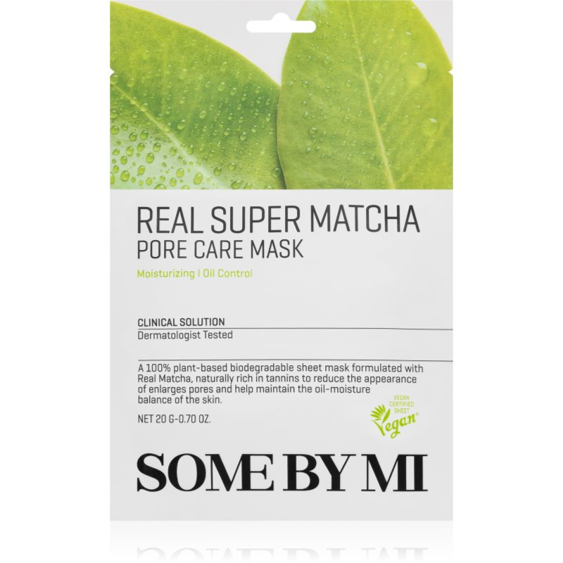 Some By Mi Clinical Solution Super Matcha Pore Care Mask ápoló arcmaszk pórusok kitisztításáért és a matt bőrért 20 g-Ár
