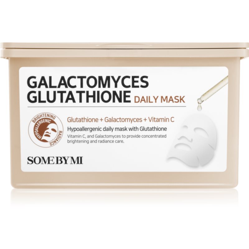 Some By Mi Galactomyces Glutathione Daily Mask Pack fehérítő gézmaszk nagy csomagolás 30 db-Ár