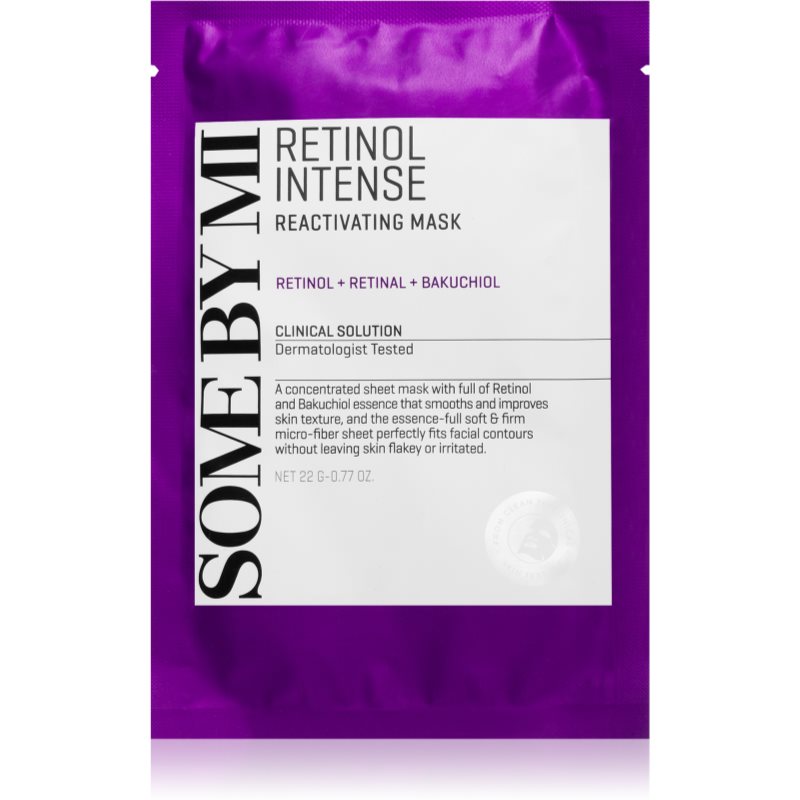 Some By Mi Retinol Intense Reactivating Mask szövet arcmaszk a ráncok ellen érett bőrre 22 g-Ár