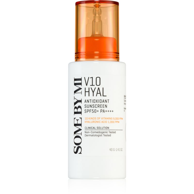 Some By Mi V10 Hyal Antioxidant Sunscreen intenzív nyugtató és védő krém SPF 50+ 40 ml-Ár