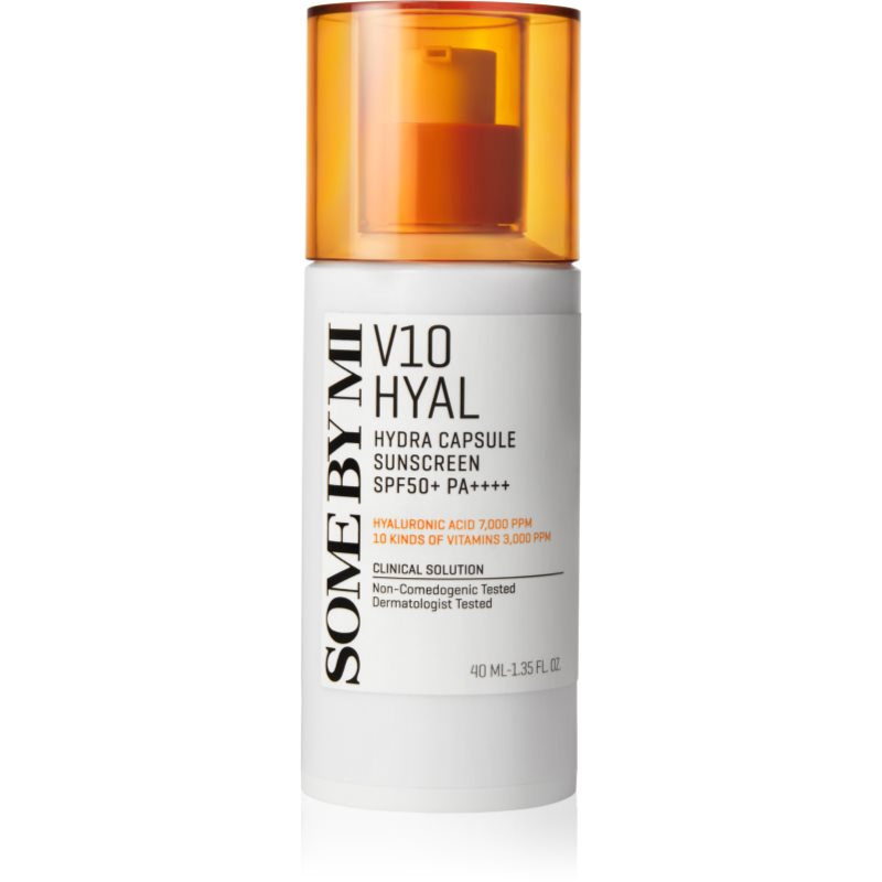 Some By Mi V10 Hyal Hydra Capsule Sunscreen védő arckrém érzékeny és intoleráns bőrre SPF 50+ 40 ml-Ár