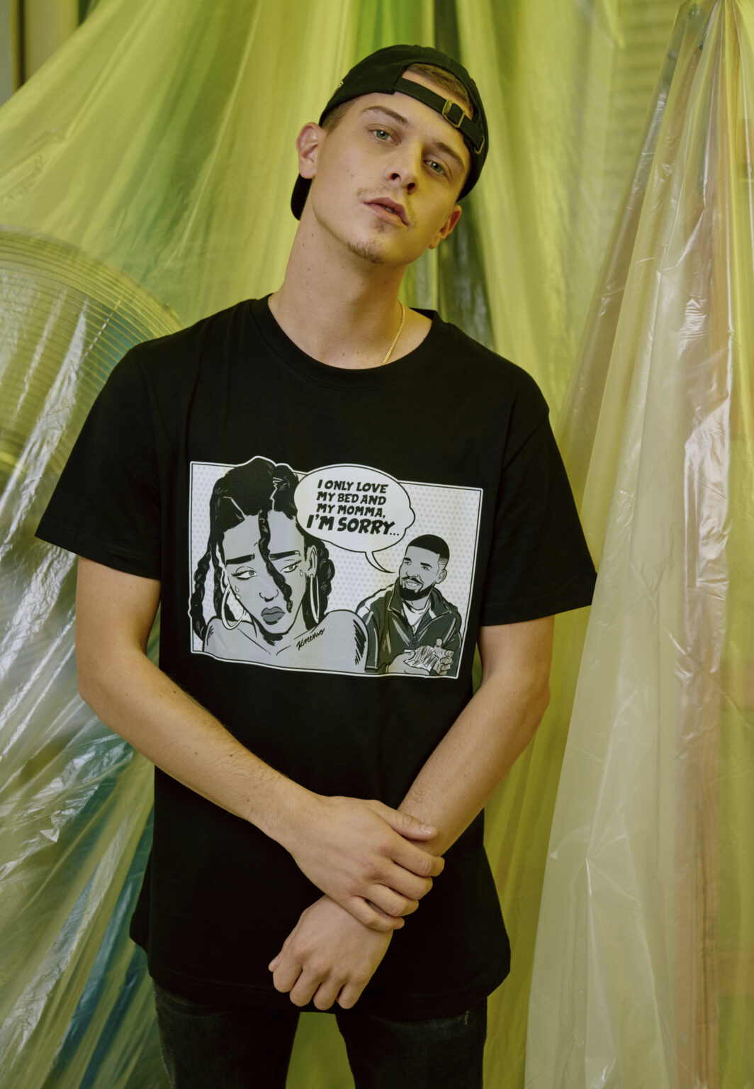 Sorry black t-shirt