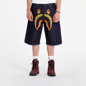 Sort A BATHING APE Shark Denim Shorts Indigo L-alacsony-ár