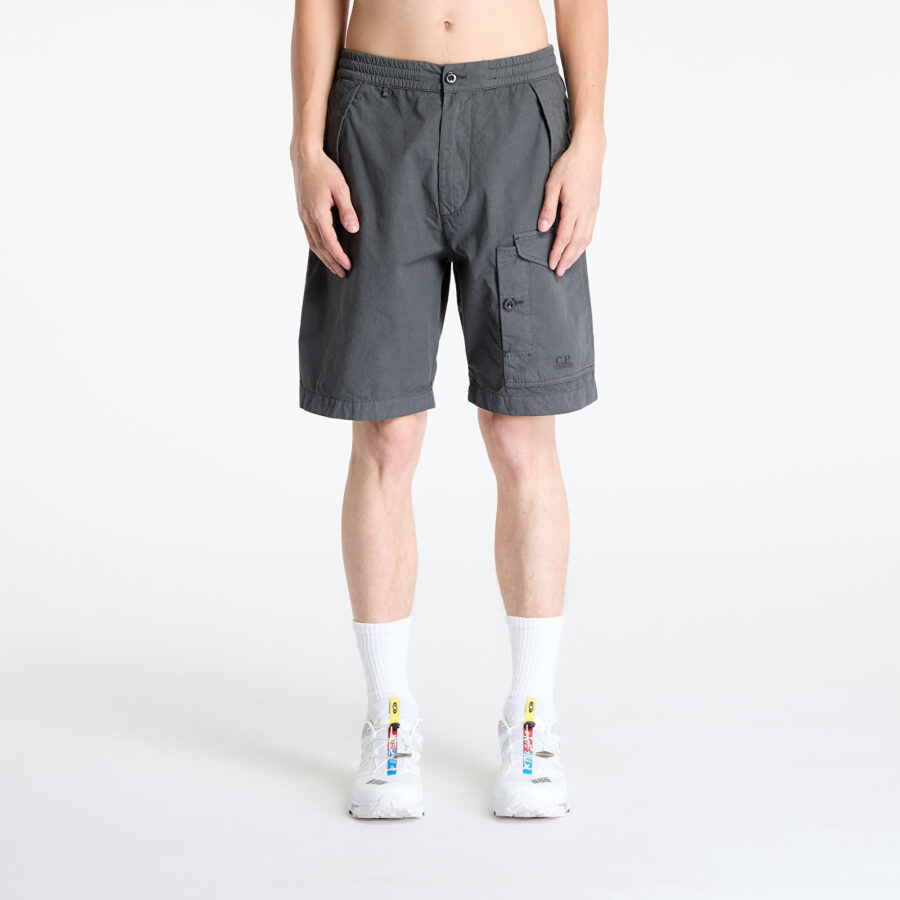 Sort C.P. Company Bermuda Cargo Shorts Grey 46-alacsony-ár