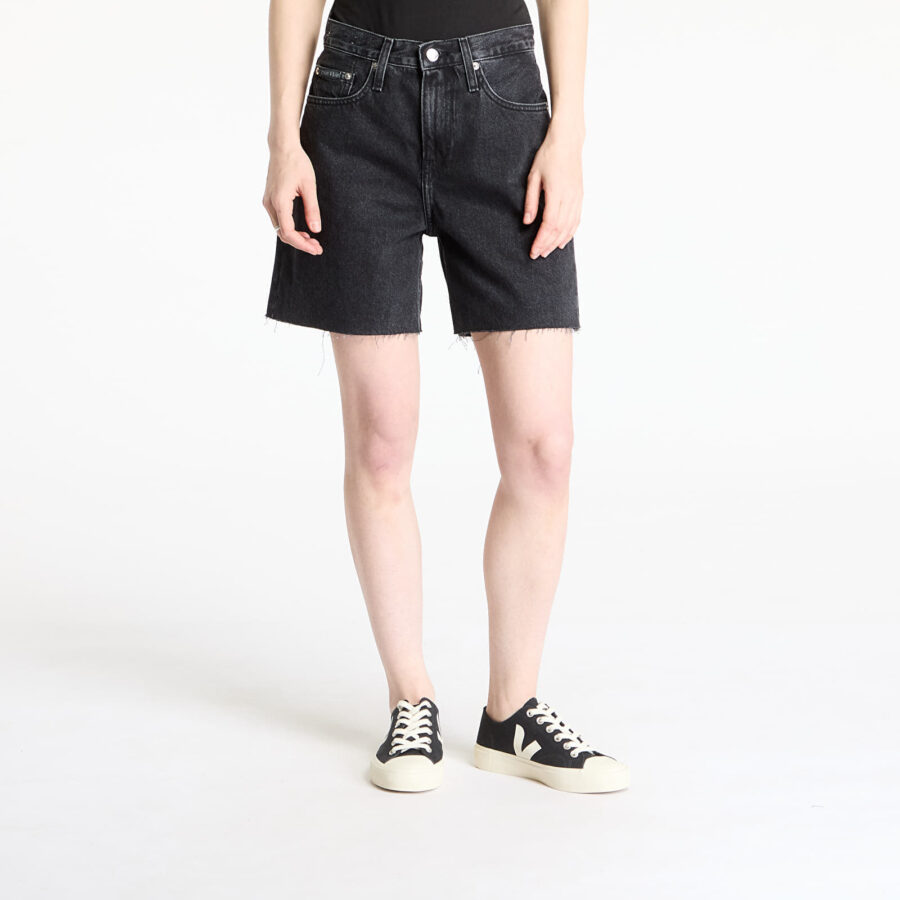 Sort Calvin Klein Jeans Bermuda Short Denim Black 25-alacsony-ár