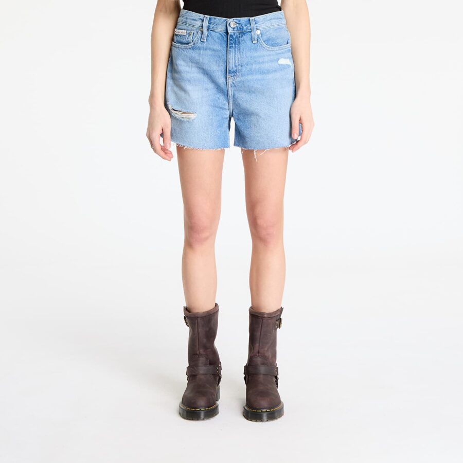 Sort Calvin Klein Jeans Mom Short Denim 28-alacsony-ár