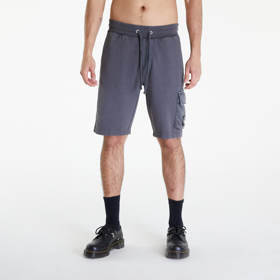 Sort Calvin Klein Jeans Washed Badge Shorts Gray S-alacsony-ár