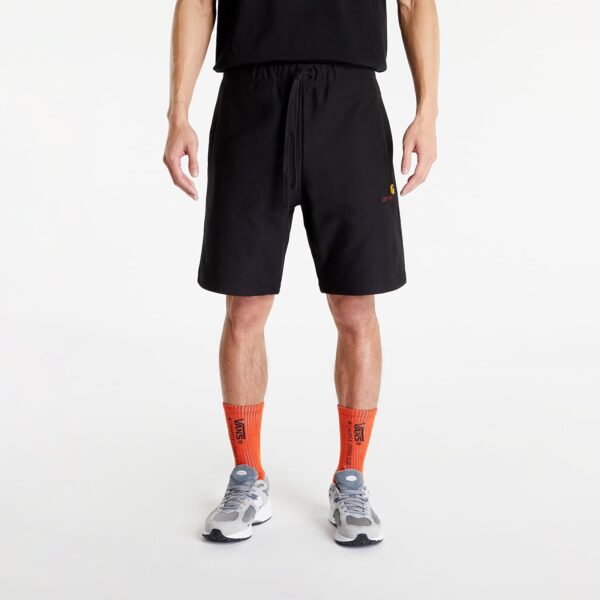 Sort Carhartt WIP American Script Sweat Short Black XS-alacsony-ár