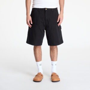 Sort Carhartt WIP Double Knee Short Black Stone Washed 29-alacsony-ár