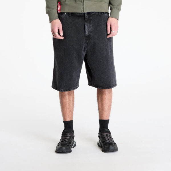Sort Carhartt WIP Rivet Short Black Stone Washed XS-alacsony-ár