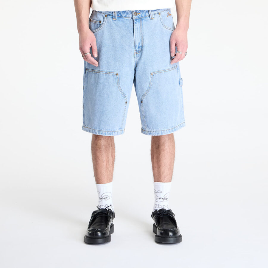 Sort DIME Carpenter Denim Shorts Blue Washed 34-alacsony-ár