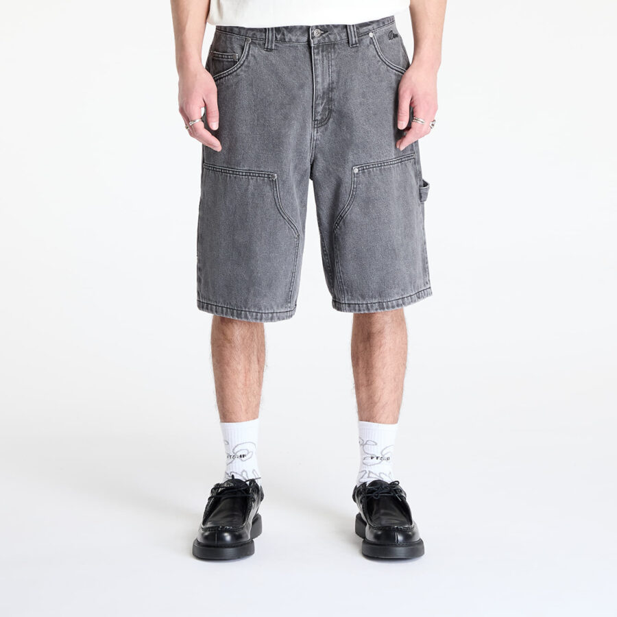 Sort DIME Carpenter Denim Shorts Faded Black 34-alacsony-ár
