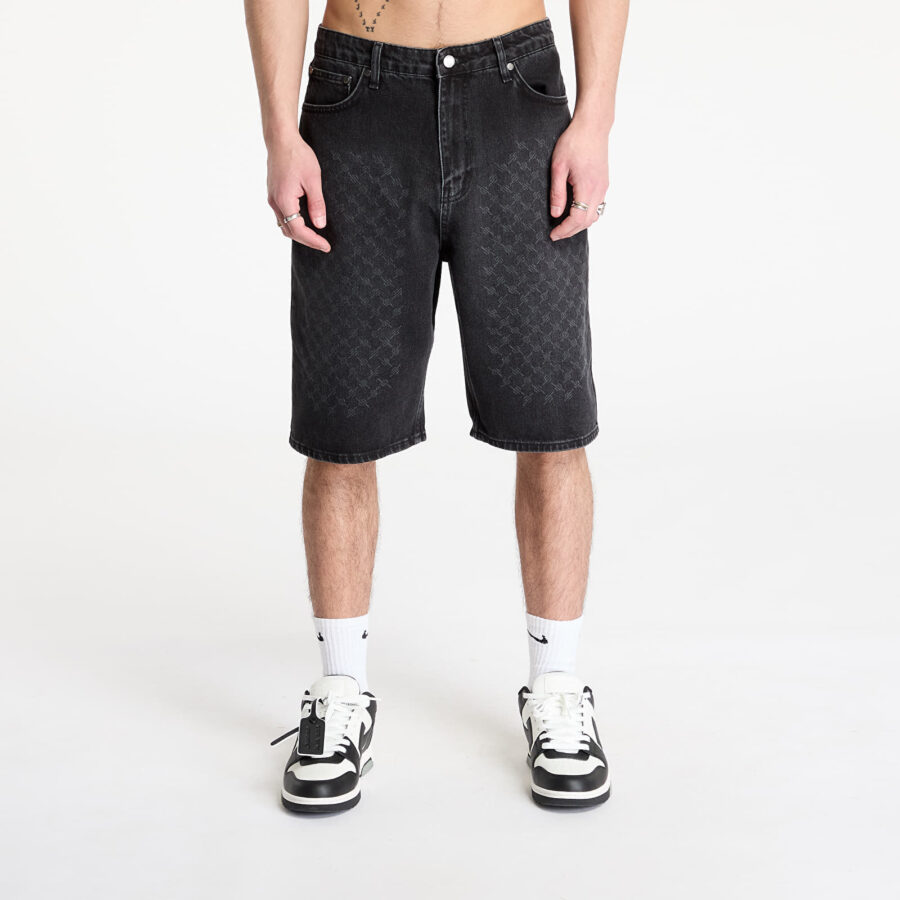 Sort Daily Paper Laser Monogram Denim Shorts Black XL-alacsony-ár