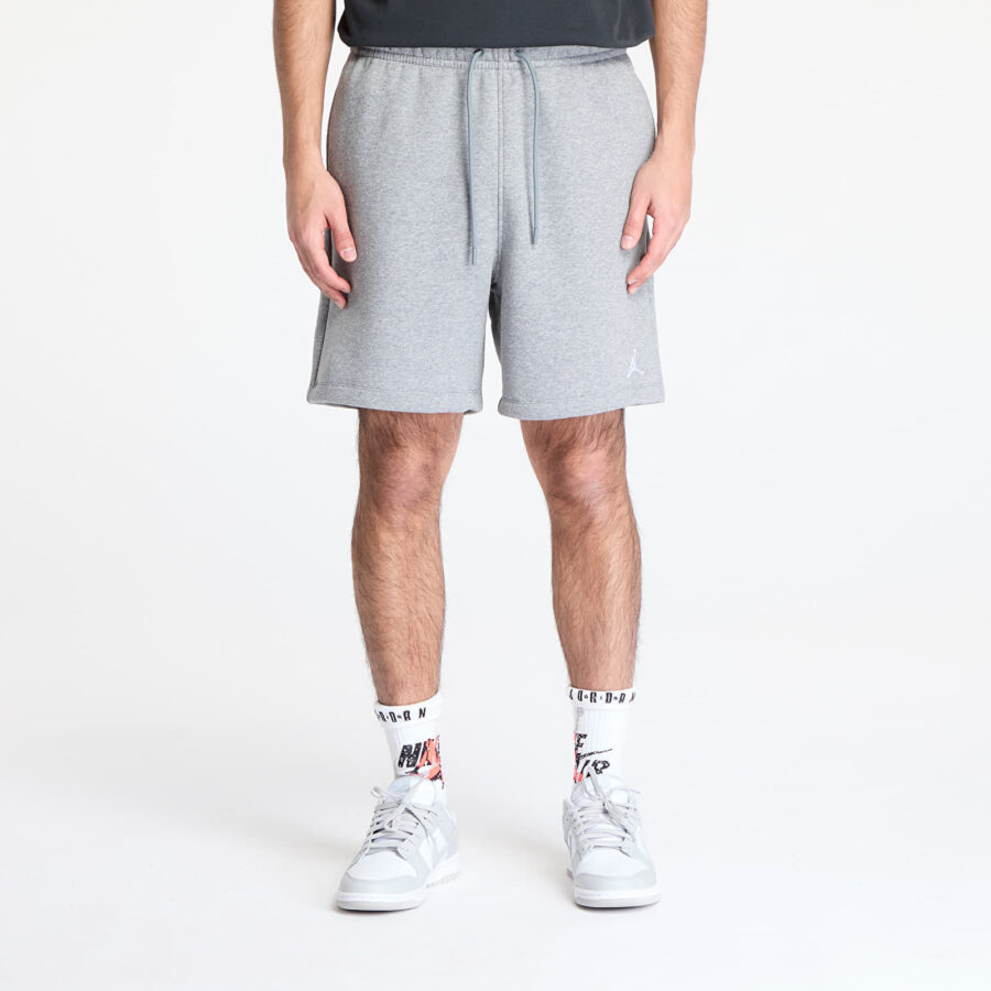 Sort Jordan Brooklyn Fleece Men's Shorts Carbon Heather/ White S-alacsony-ár