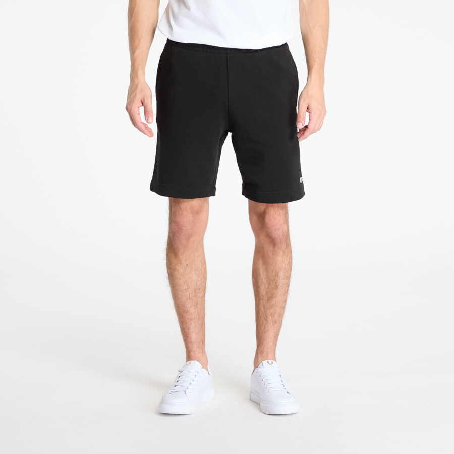 Sort LACOSTE Non Brushed Fleece Shorts Black M-alacsony-ár