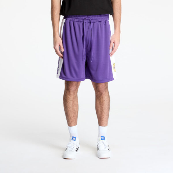 Sort New Era Los Angeles Lakers NBA Graphic Mesh Shorts True Purple M-alacsony-ár