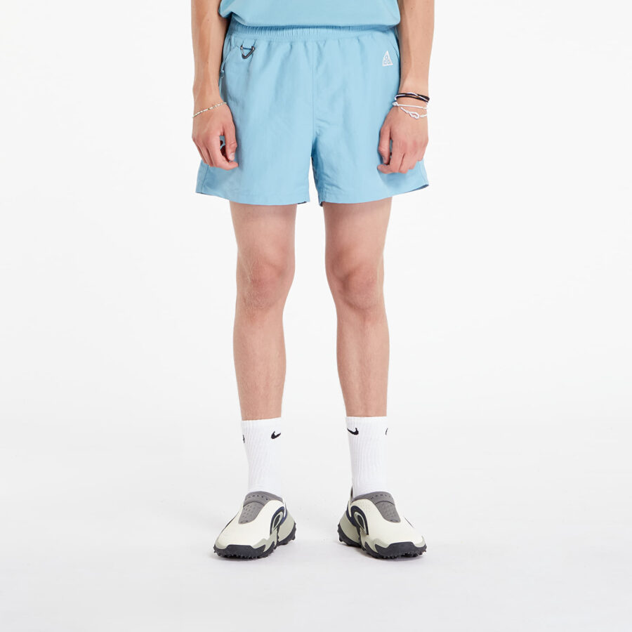 Sort Nike ACG "Reservoir Goat" Men's 5" Shorts Denim Turq/ University Red/ Summit White S-alacsony-ár