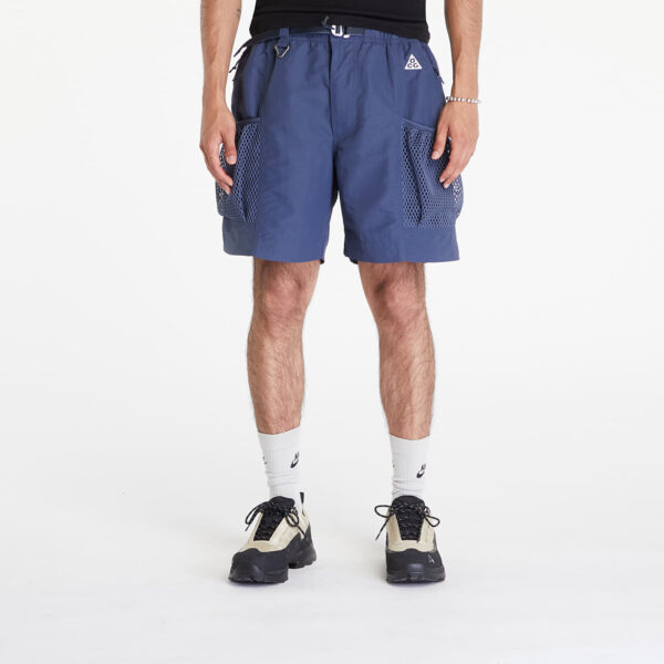 Sort Nike ACG "Snowgrass" Men's Cargo Shorts Thunder Blue/ Summit White S-alacsony-ár