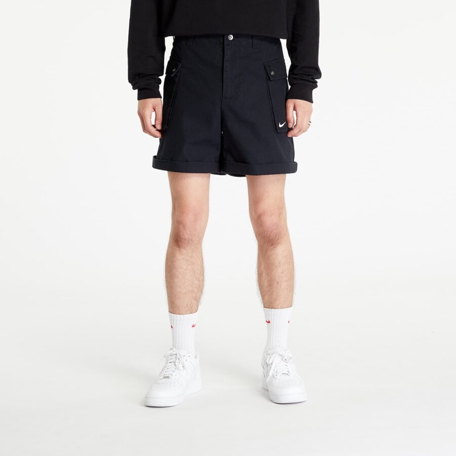 Sort Nike Life Men's Woven Cargo Shorts Black/ White 36-alacsony-ár