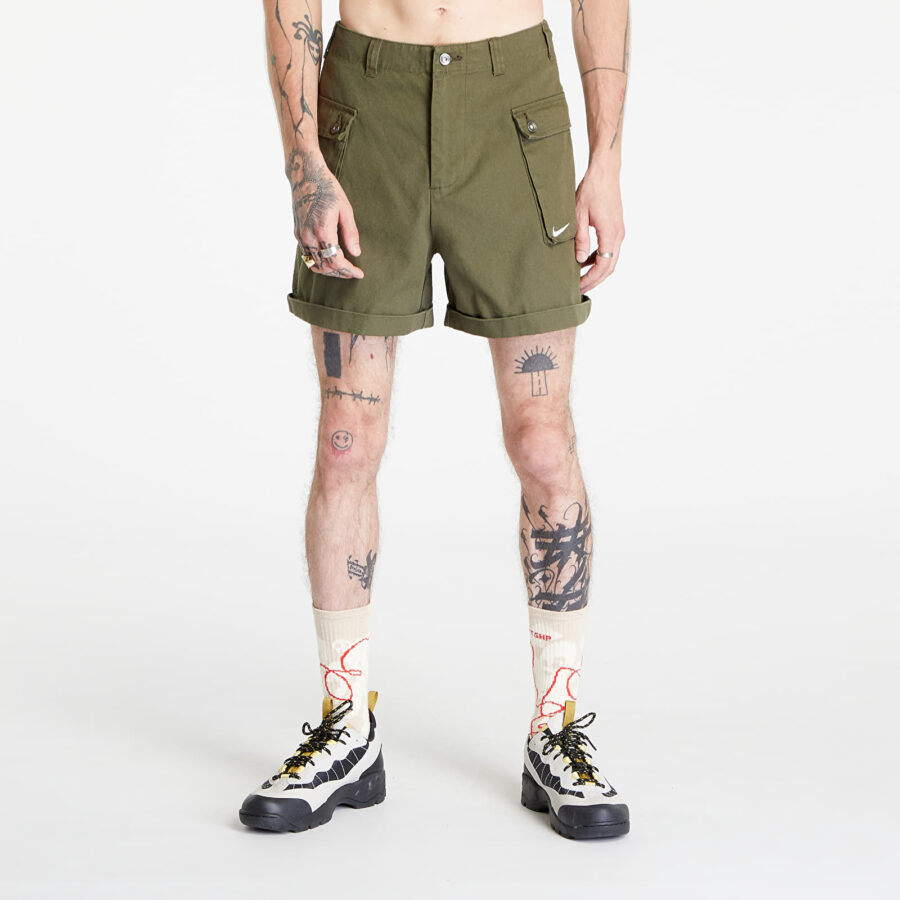 Sort Nike Life Men's Woven Cargo Shorts Cargo Khaki/ White 36-alacsony-ár