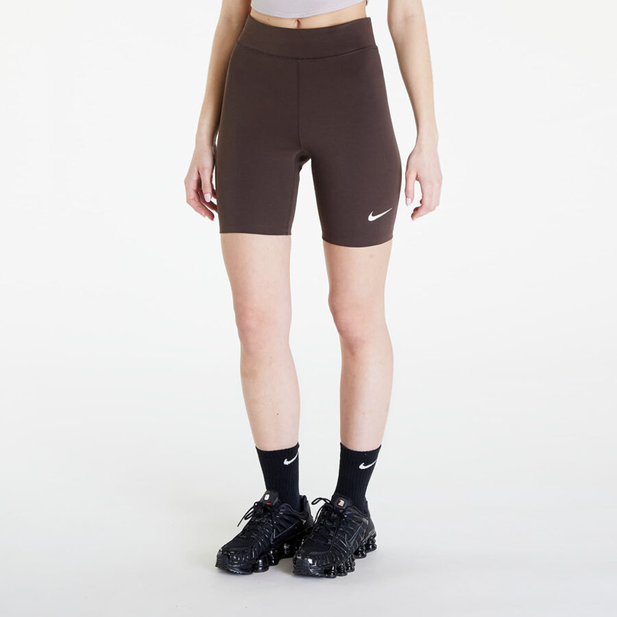 Sort Nike Sportswear Classics Women's High-Waisted 8" Biker Shorts Baroque Brown/ Sail XS-alacsony-ár