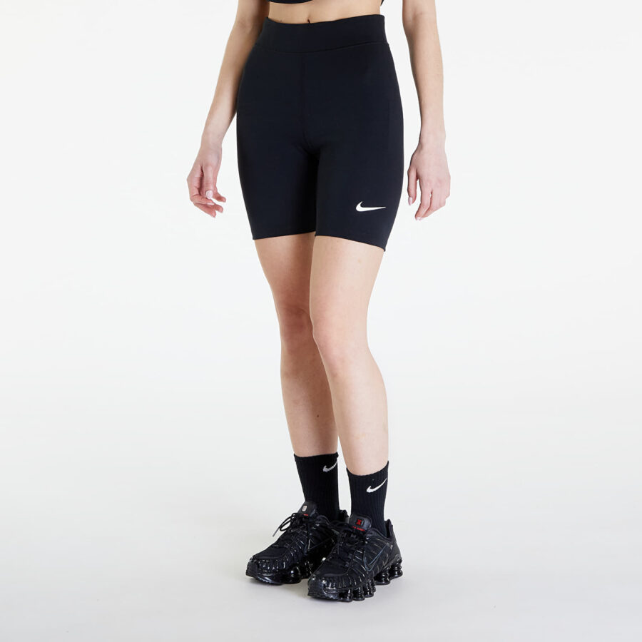 Sort Nike Sportswear Classics Women's High-Waisted 8" Biker Shorts Black/ Sail XS-alacsony-ár