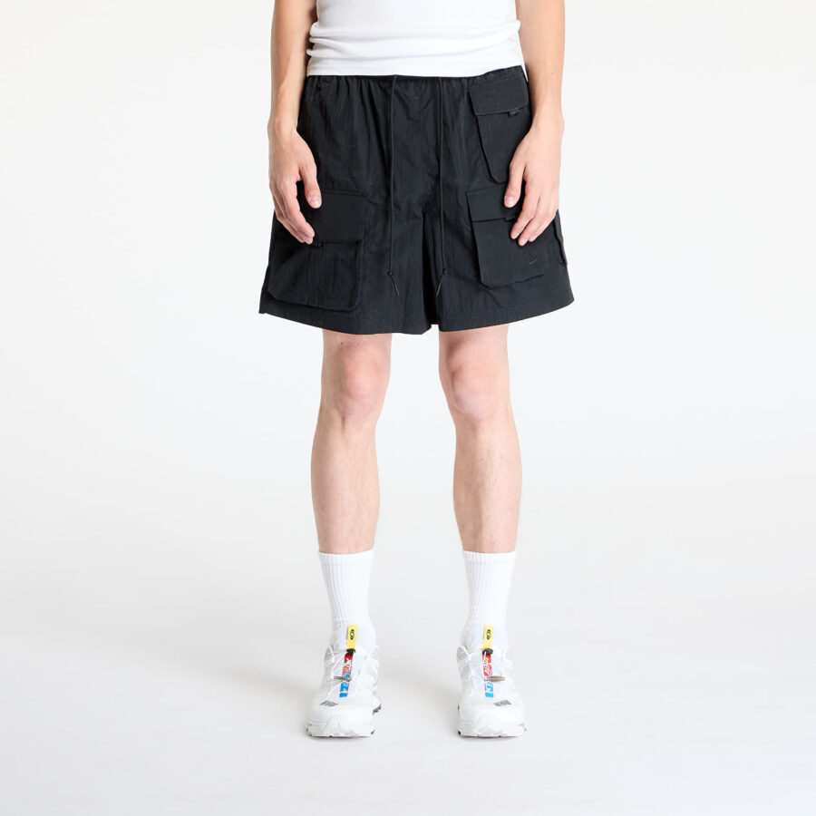 Sort Nike Tech Men's Woven Cargo Shorts Black/ Black L-alacsony-ár
