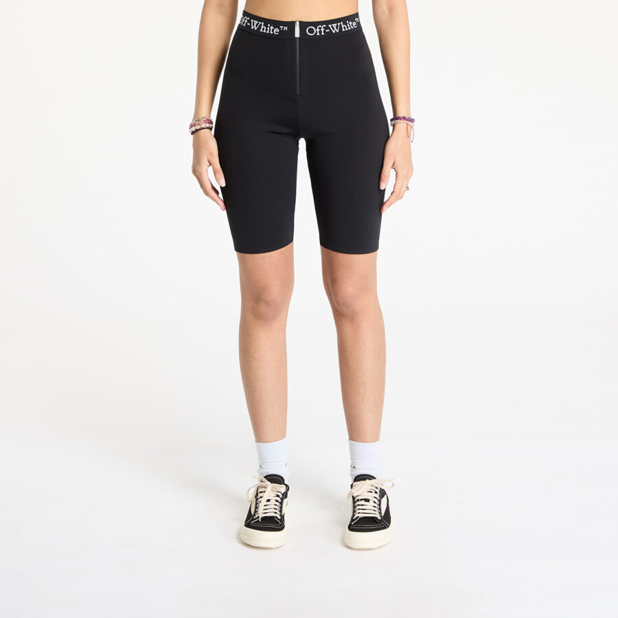 Sort Off-White Logoband Zipped Shorts Black L-alacsony-ár