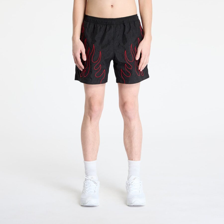 Sort PLEASURES Fiery Running Shorts Black L-alacsony-ár