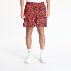 Sort PLEASURES Leopard Active Shorts Red S-alacsony-ár