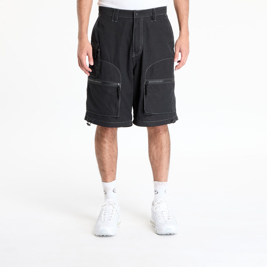 Sort PLEASURES Raider Cargo Shorts Black 28-alacsony-ár