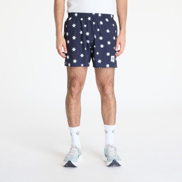 Sort SAYSKY Star Pace Shorts 5'' Blue/ White Aop S-alacsony-ár