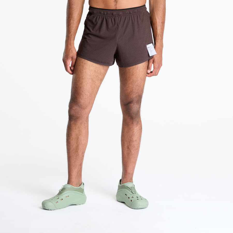 Sort Satisfy Space-O 2.5 Distance Shorts UNISEX Deep Mahogany S-alacsony-ár