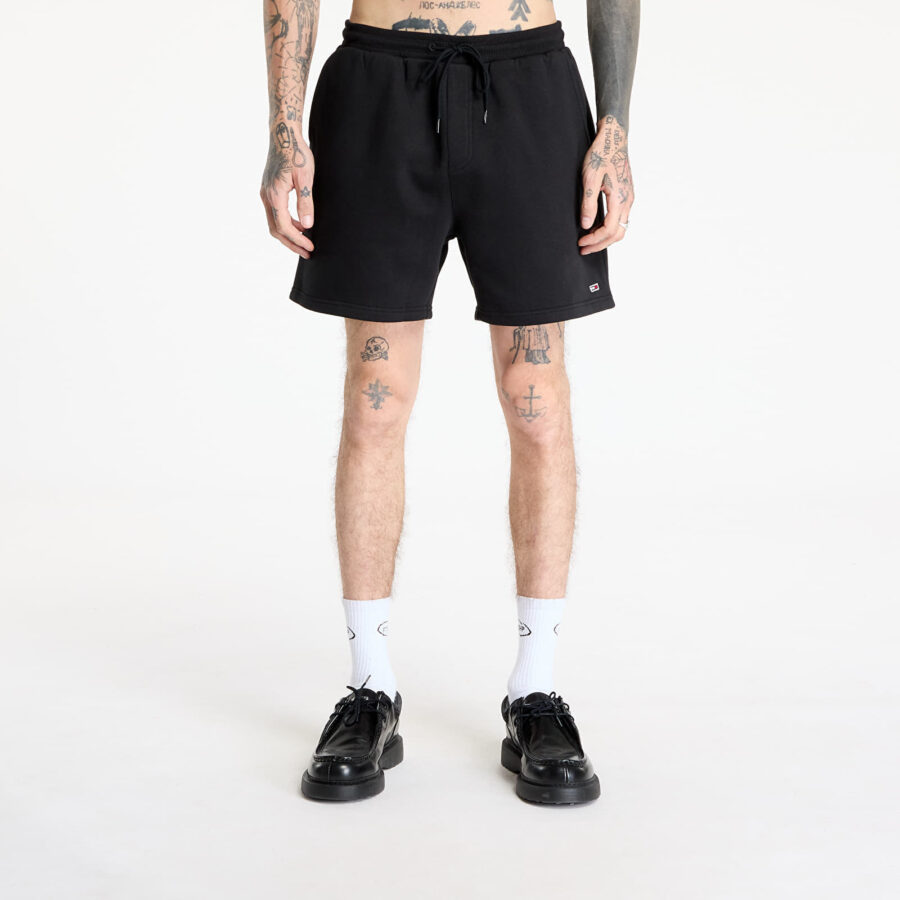 Sort Tommy Jeans S Flag Beach Short Black S-alacsony-ár