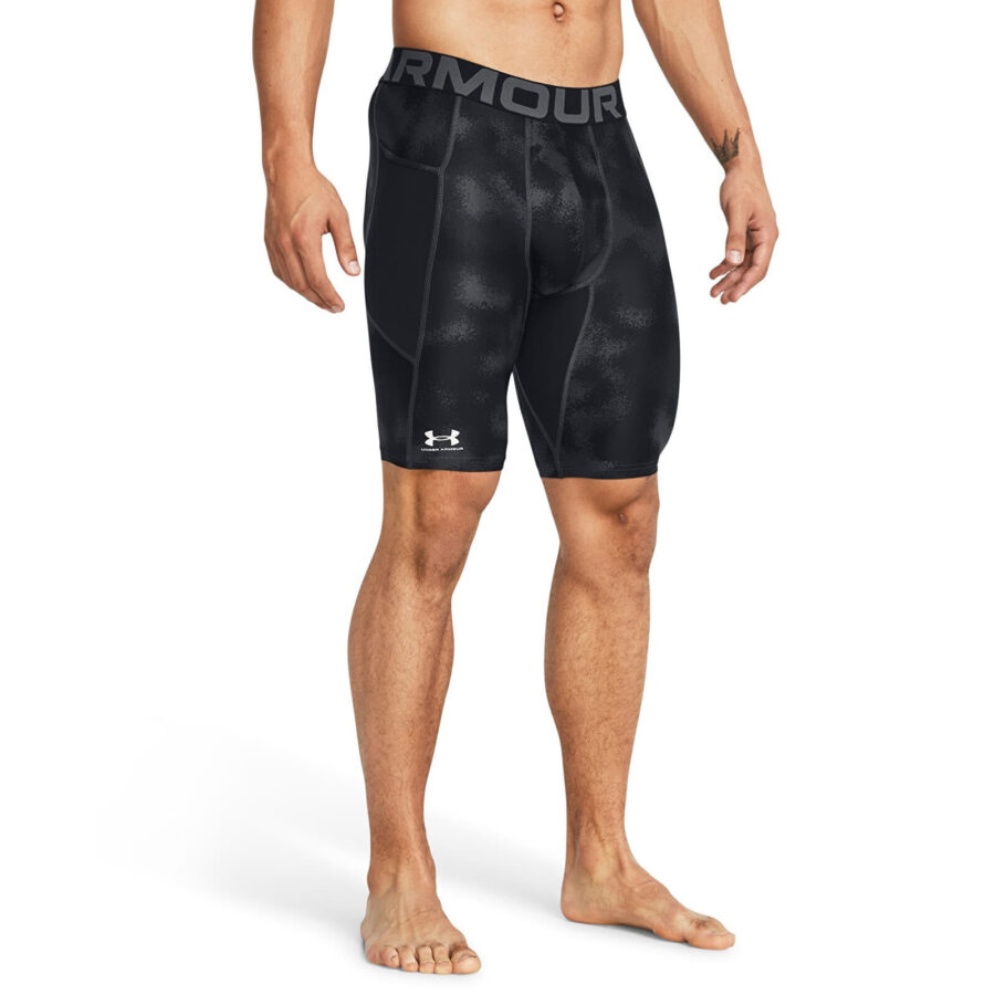 Sort Under Armour HG Armour Printed Lg Sts Black S-alacsony-ár