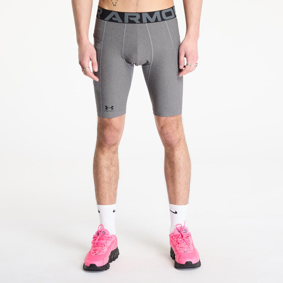 Sort Under Armour Hg Armour Long Shorts Carbon Heather/ Black S-alacsony-ár