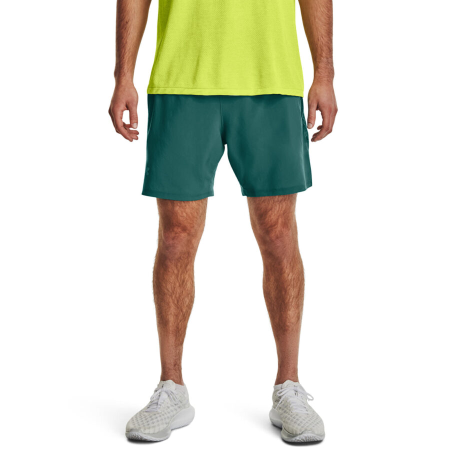 Sort Under Armour LAUNCH ELITE 2in1 7'' SHORT Green S-alacsony-ár