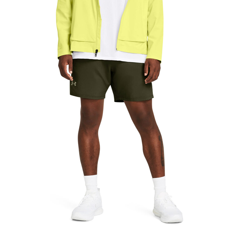 Sort Under Armour LAUNCH ELITE 2in1 7'' SHORT Green S-alacsony-ár