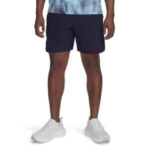 Sort Under Armour LAUNCH PRO 2n1 7'' SHORTS Midnight Navy/ Stream/ Reflective S-alacsony-ár