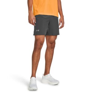 Sort Under Armour LAUNCH PRO 7'' SHORTS Castlerock/ Castlerock/ Reflective L-alacsony-ár