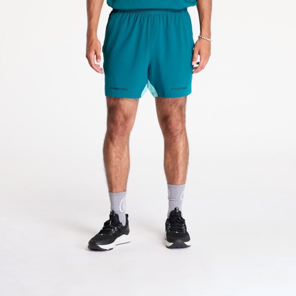 Sort Under Armour Project Rock Ultimate 5" Training Short Hydro Teal/ Radial Turquoise/ Black S-alacsony-ár