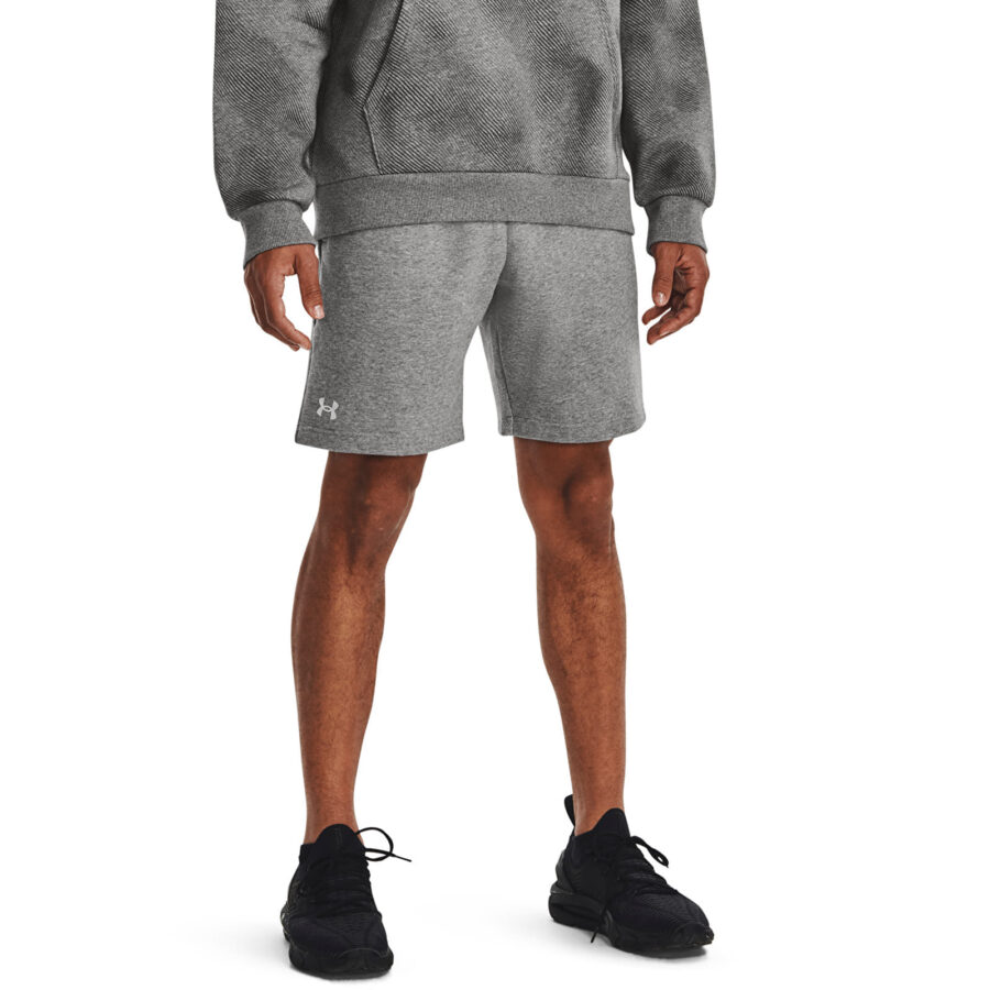 Sort Under Armour Rival Fleece Shorts Castlerock Light Heather/ White XXL-alacsony-ár