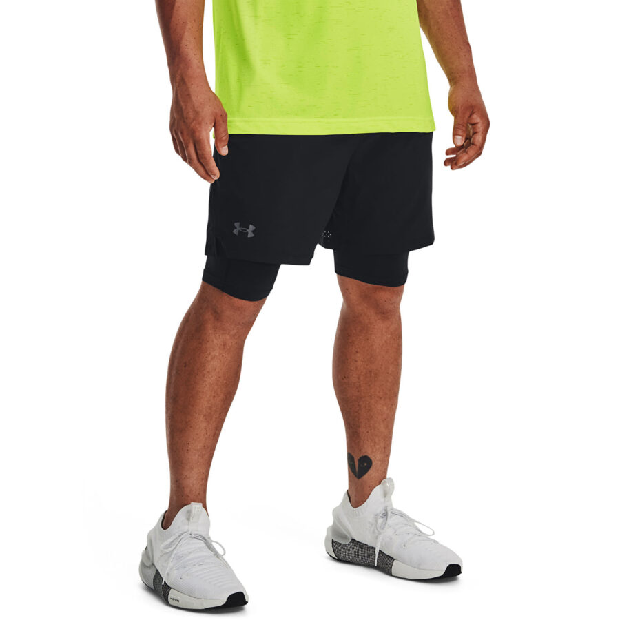 Sort Under Armour Vanish Woven 2in1 Sts Black/ Black/ Pitch Gray S-alacsony-ár