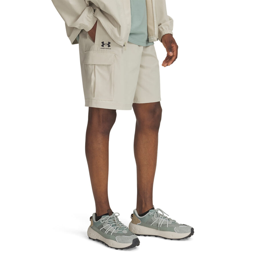 Sort Under Armour Vibe Woven Cargo Short Khaki Base/ Black S-alacsony-ár