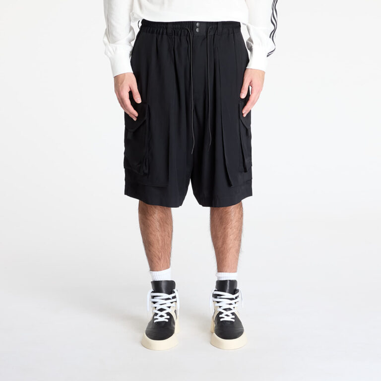 Sort Y-3 Rayon Twill Shorts Black M-alacsony-ár