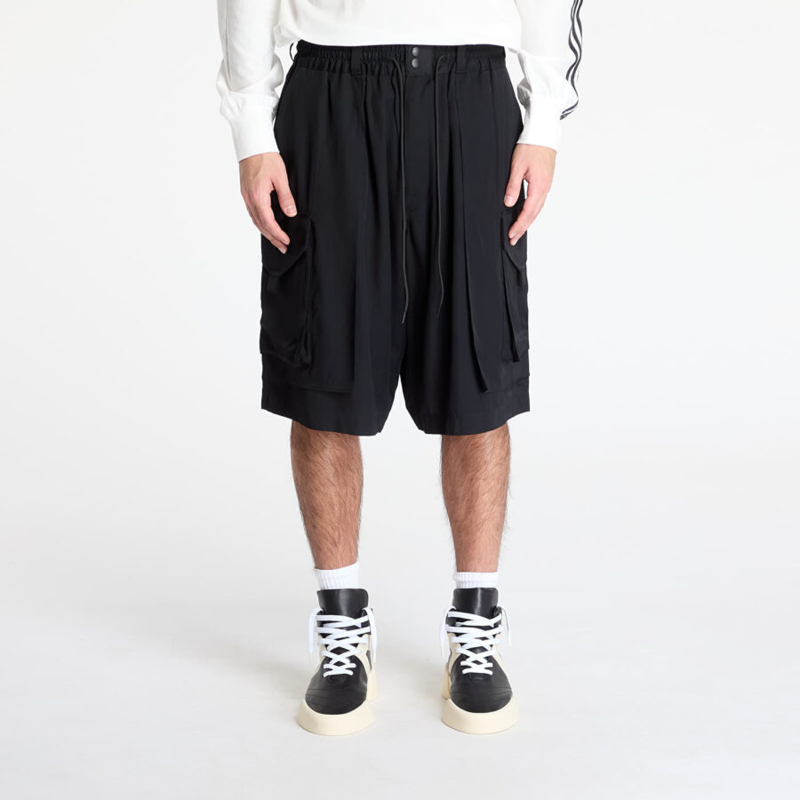 Sort Y-3 Rayon Twill Shorts Black M-alacsony-ár