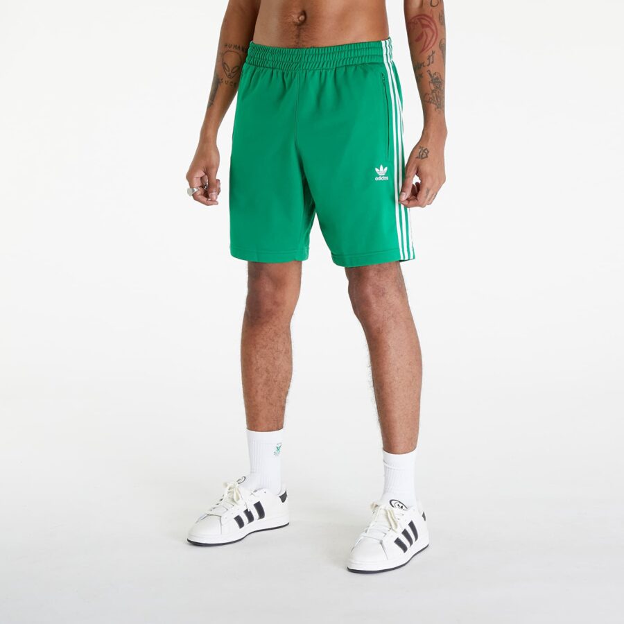 Sort adidas Adicolor Firebird Shorts Green/ White S-alacsony-ár